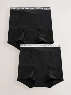 Black Boyshort Heavy Flow Period Knickers 2 Pack