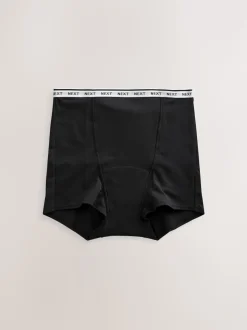 Black Boyshort Heavy Flow Period Knickers 2 Pack