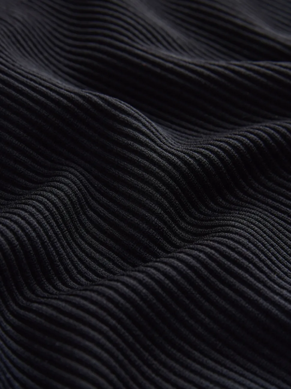 Black Brushed Ribbed Leggings