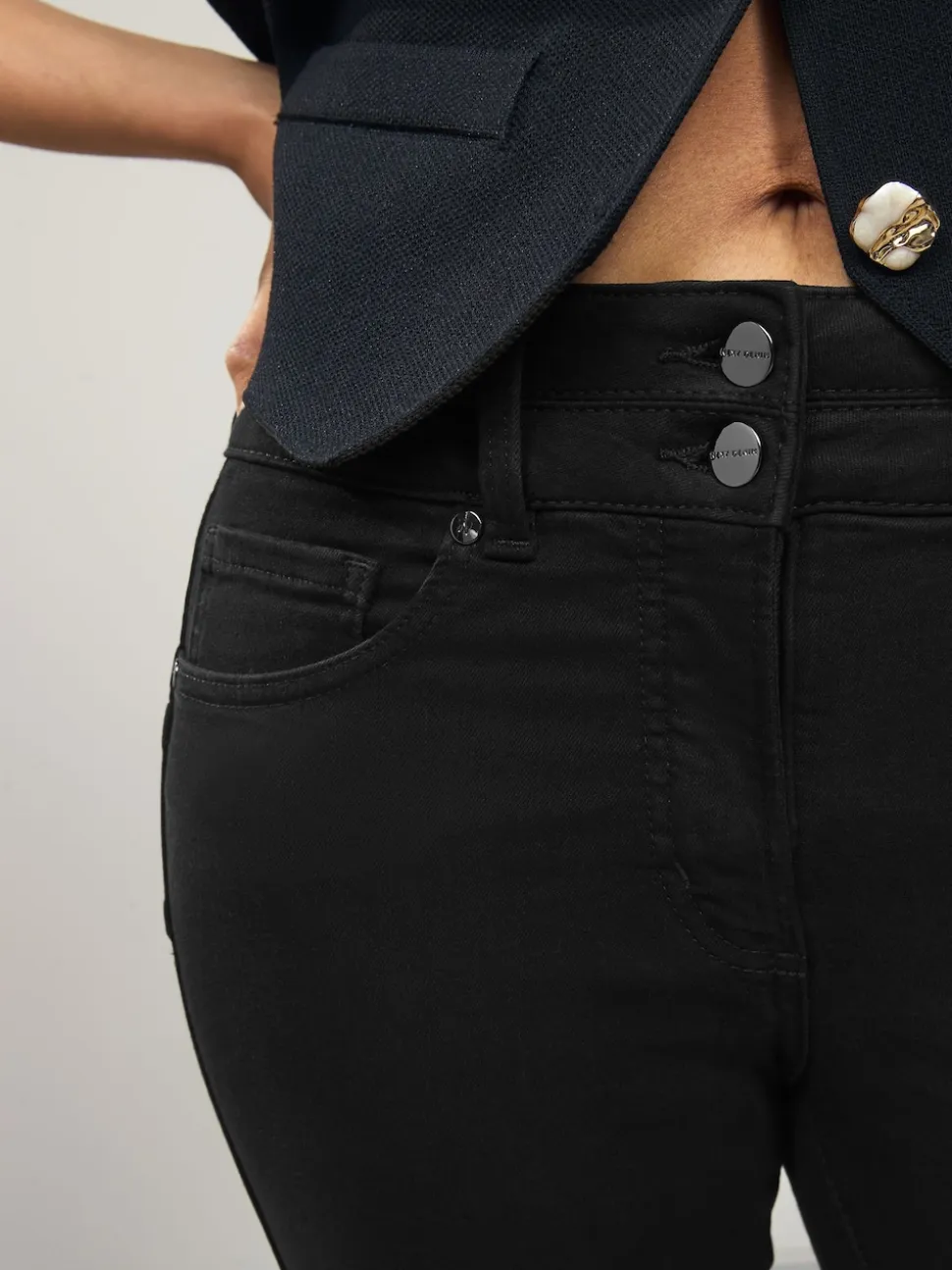 Black Clean Slim Lift And Shape Jeans