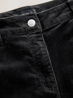 Black Cord Bootcut Trousers
