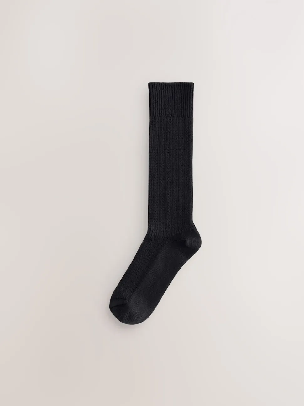 Black Cotton Slub Slouchy Ankle Socks 3 Pack