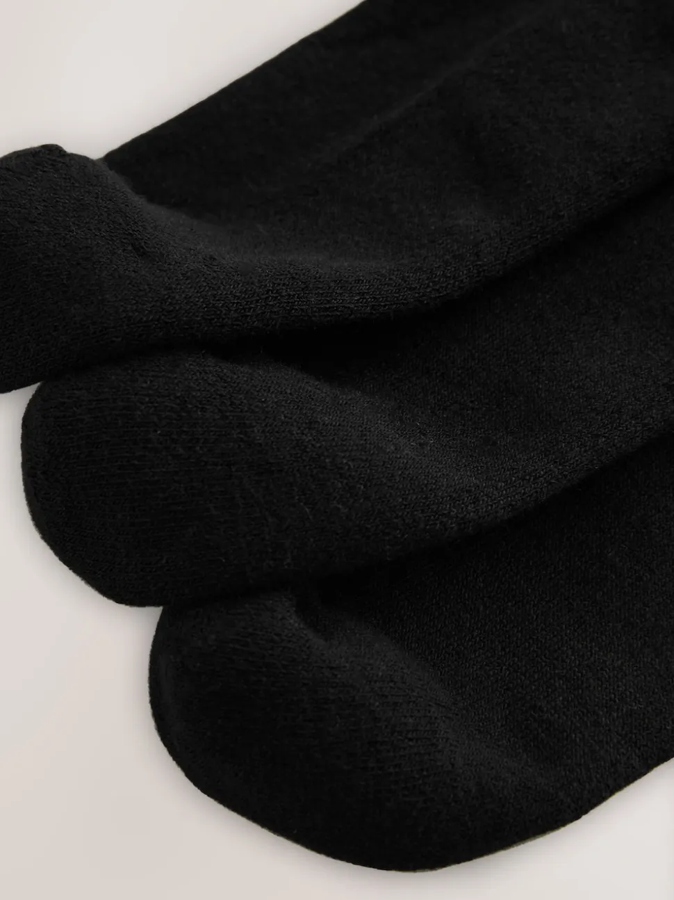 Black Cushion Sole Ribbed Sport Cropped Ankle Socks 3 Pack With Arch Support