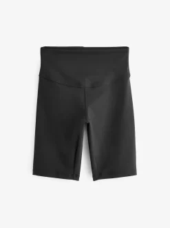 Black Cycle Sports Dry Tech Tummy Control Shorts