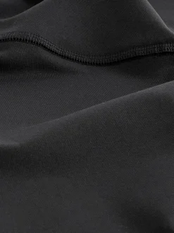 Black Cycle Sports Dry Tech Tummy Control Shorts
