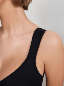 Black DD+ Supersoft Comfort Padded Strap Minimising Full Cup Bra