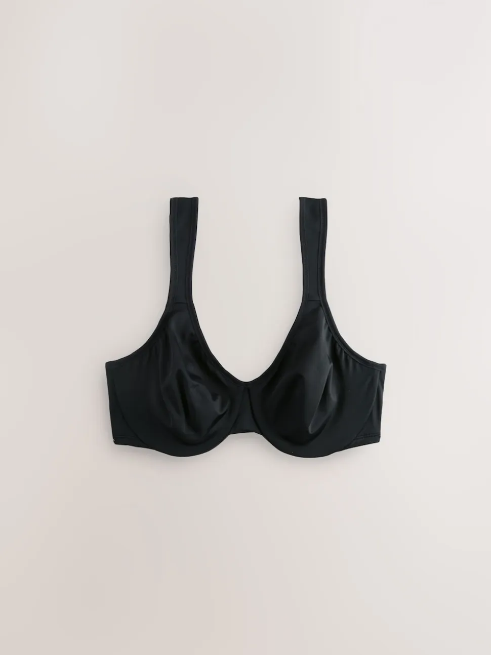 Black DD+ Supersoft Comfort Padded Strap Minimising Full Cup Bra