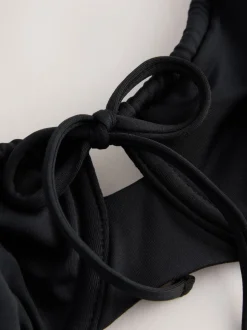 Black DD+ Wired Non Padded Bikini Top