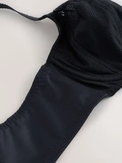 Black DD-H Side Support Wired Full Cup Bra
