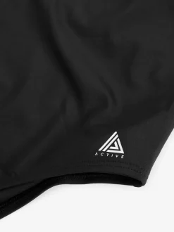 Black Essential High Neck Shaping Swimsuit
