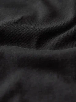Black Essential Pure Cotton Short Sleeve Crew Neck T-Shirt