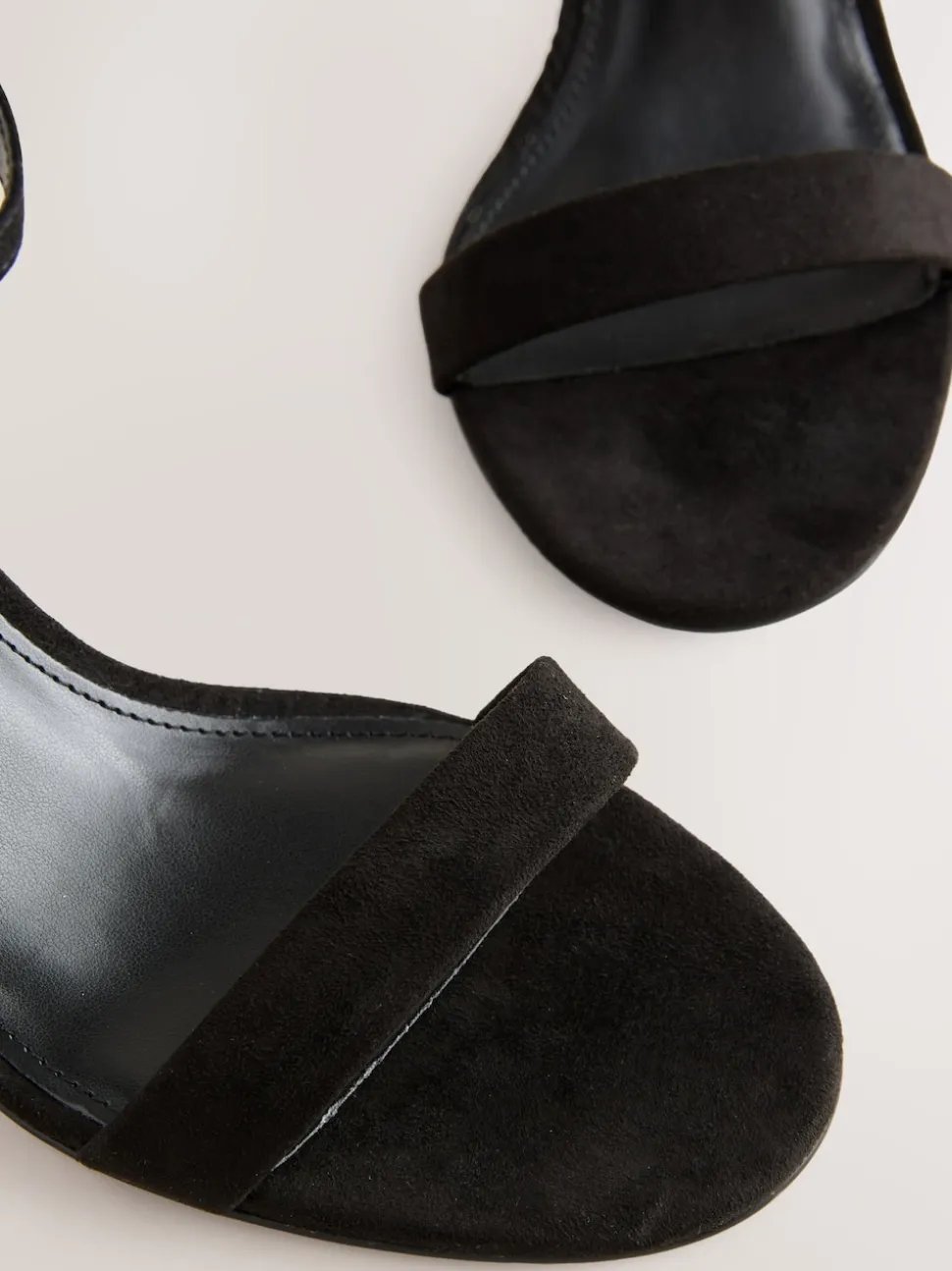 Black Extra Wide Fit Block Heel Sandals