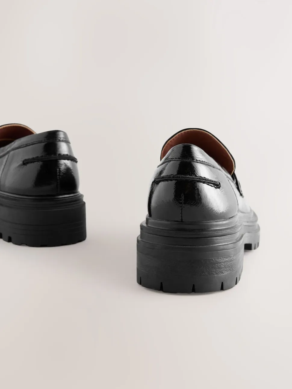 Black Extra Wide Fit Chunky Loafers