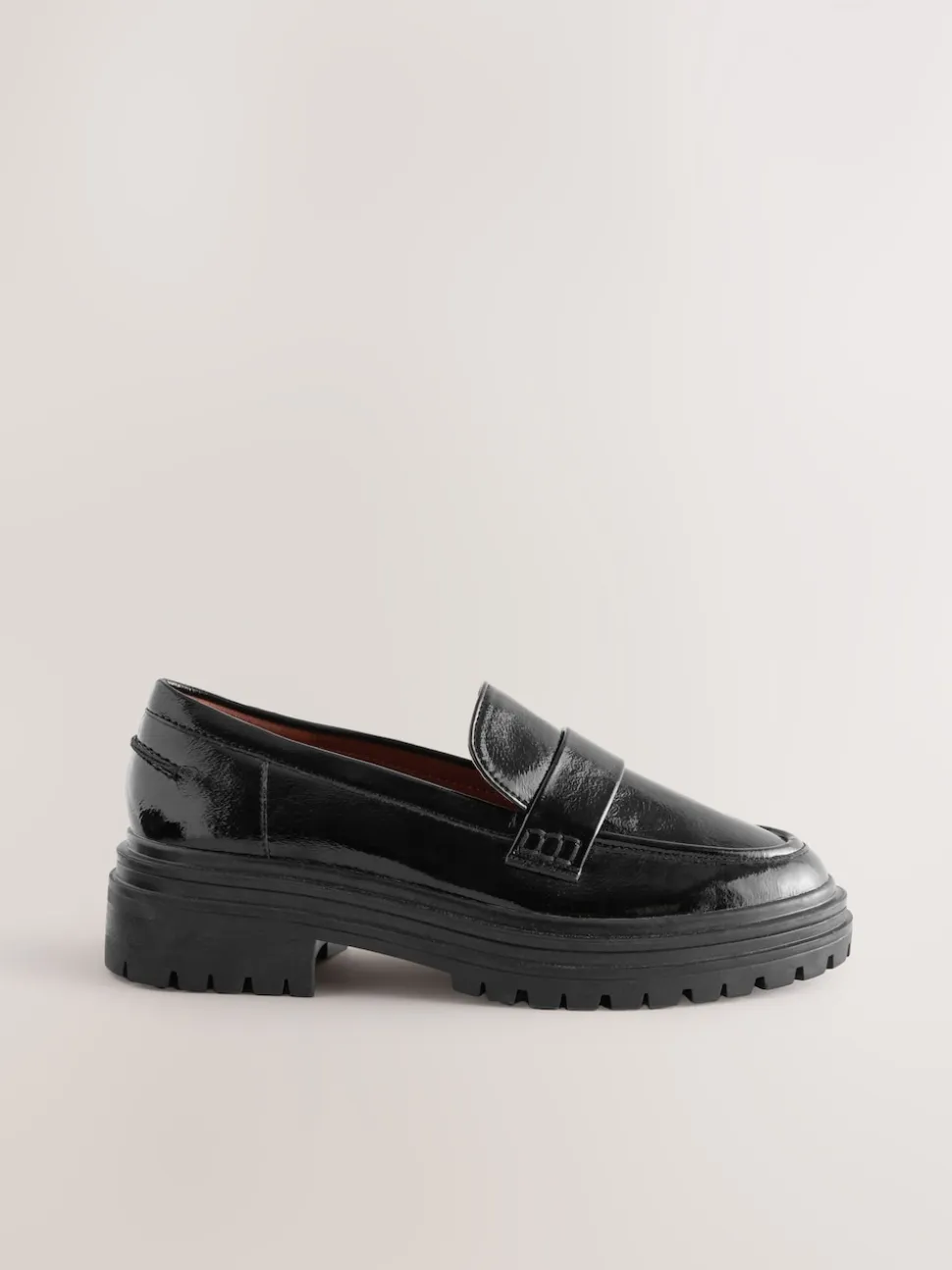 Black Extra Wide Fit Chunky Loafers