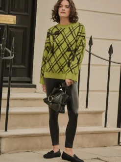 Black Faux Leather Leggings