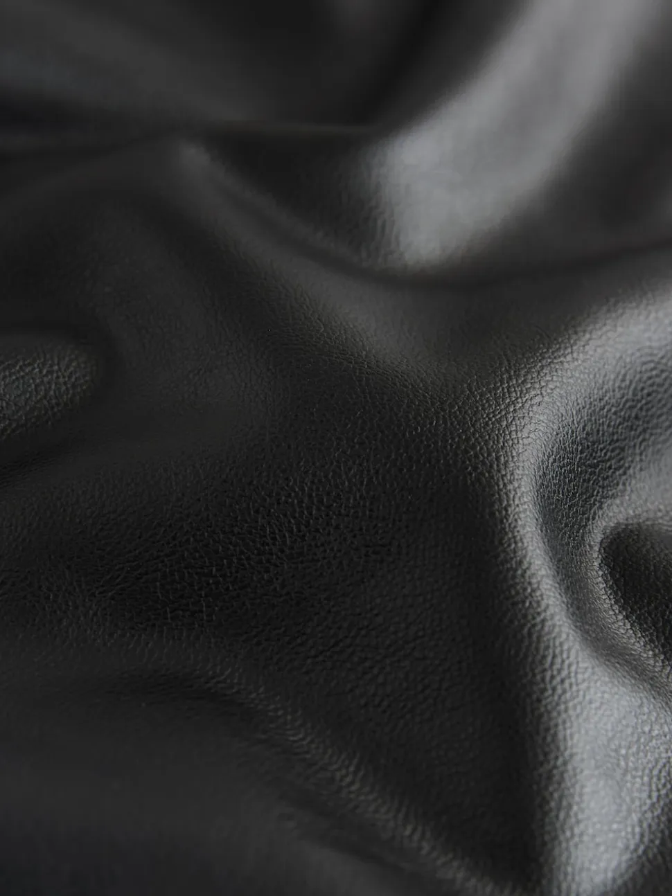 Black Faux Leather Skinny Fit Trousers