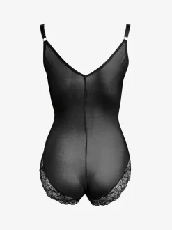 Black Firm Tummy Control Wear Your Own Bra Shaping Body