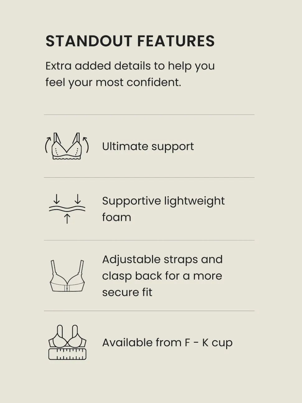 Black F-K Twist Bandeau Wired Bikini Top