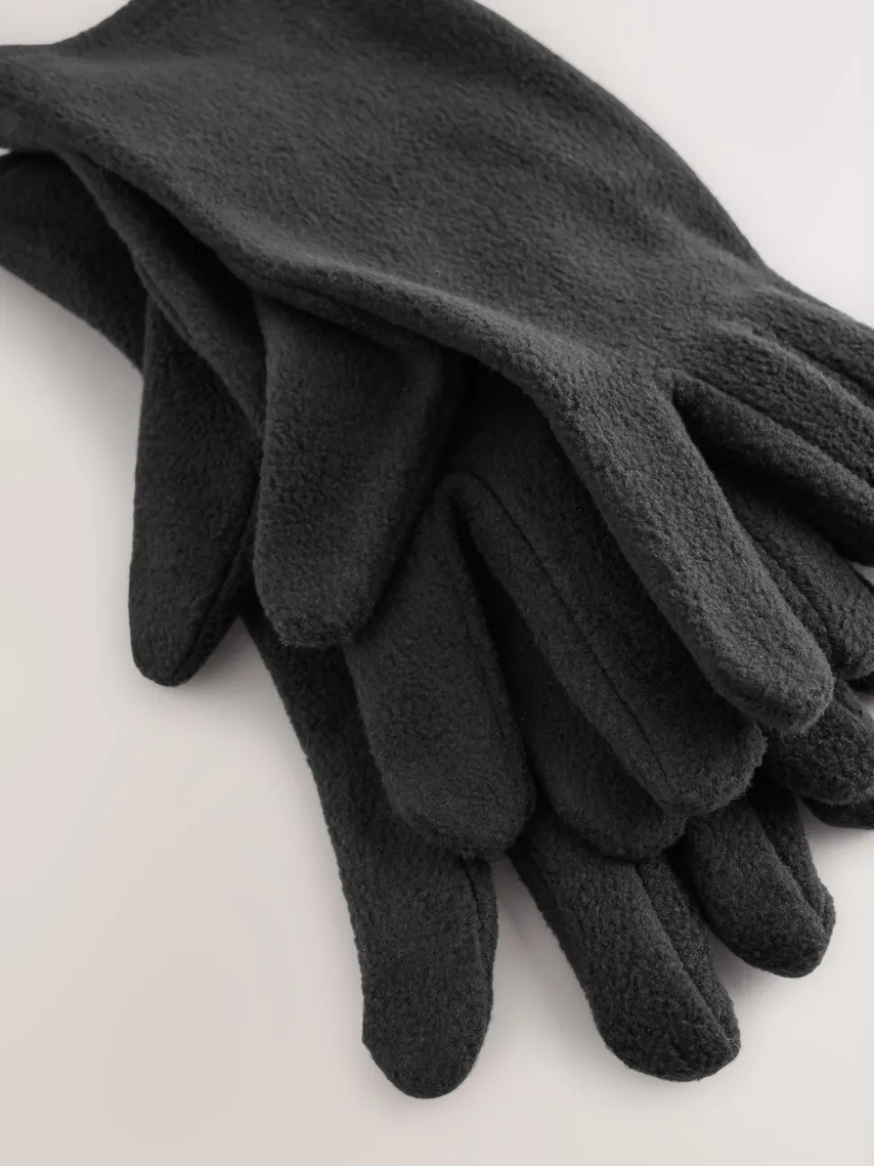 Black Fleece Gloves 2 Pack