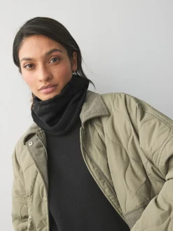 Black Fleece Snood Scarf