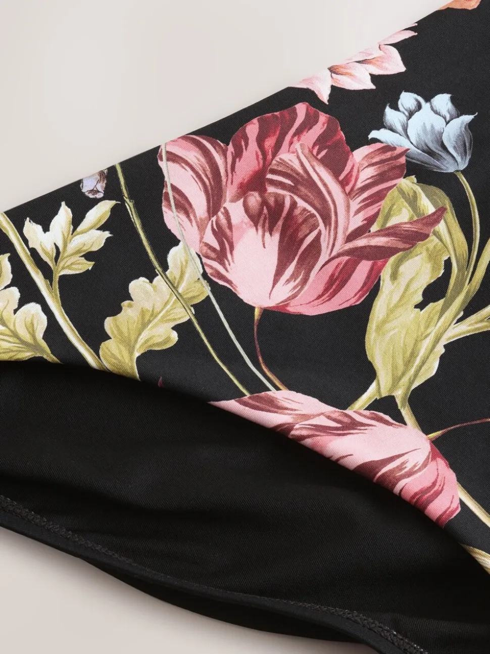 Black Floral Bikini Bottoms