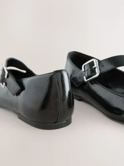 Black Forever Comfort® Asymmetric Mary Jane Shoes