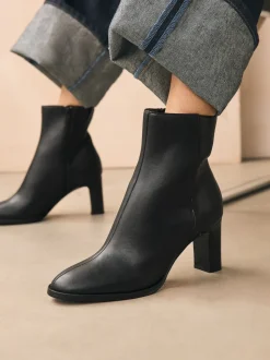 Black Forever Comfort® Block Heeled Ankle Boots