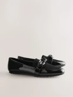 Black Forever Comfort® Bow Round Toe Loafers