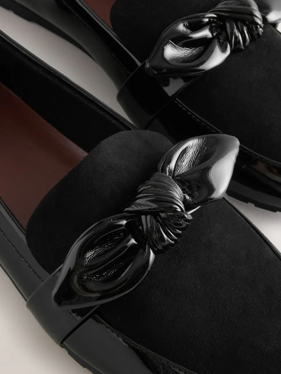 Black Forever Comfort® Bow Round Toe Loafers