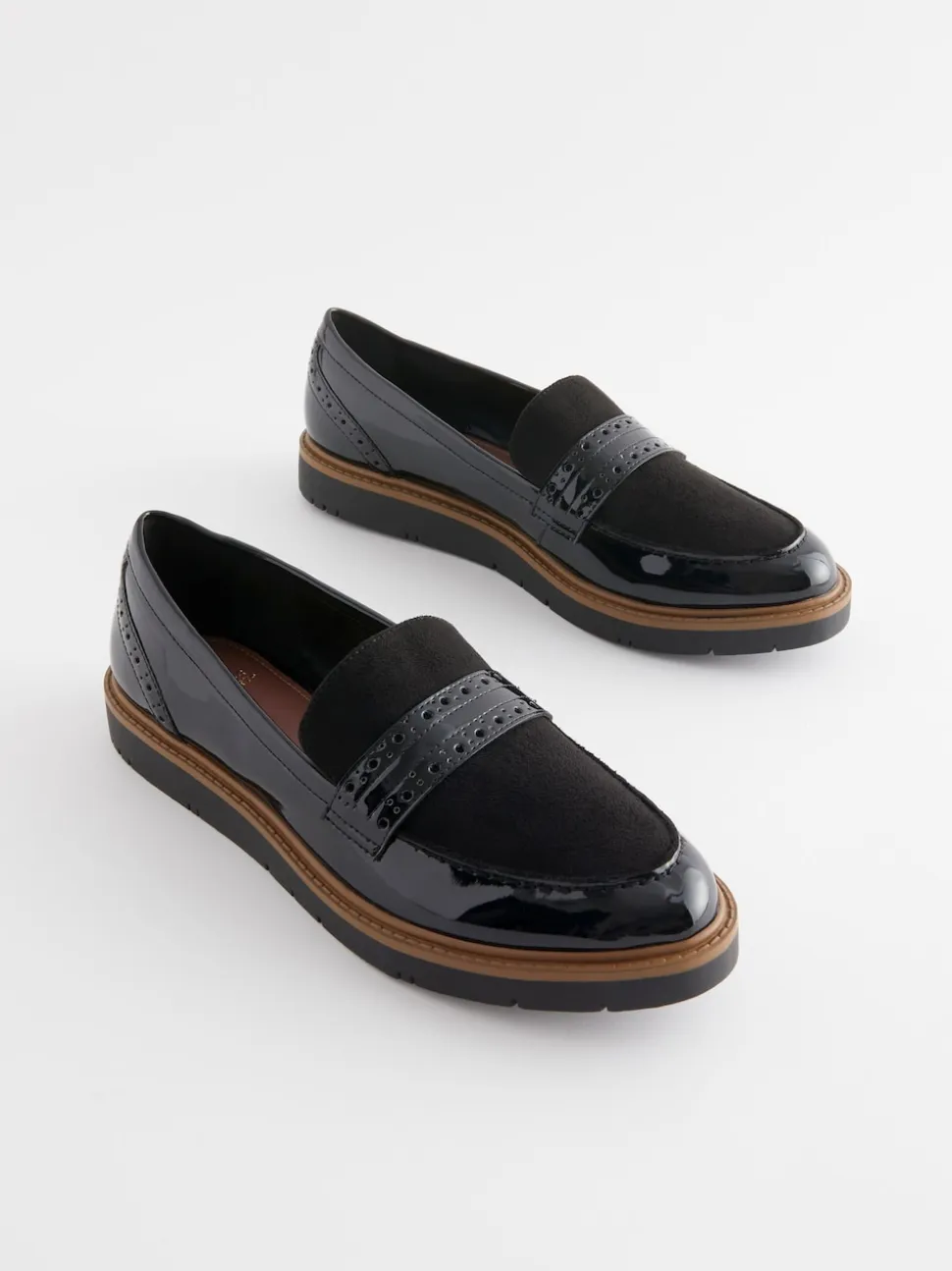 Black Forever Comfort® Brogue Loafers