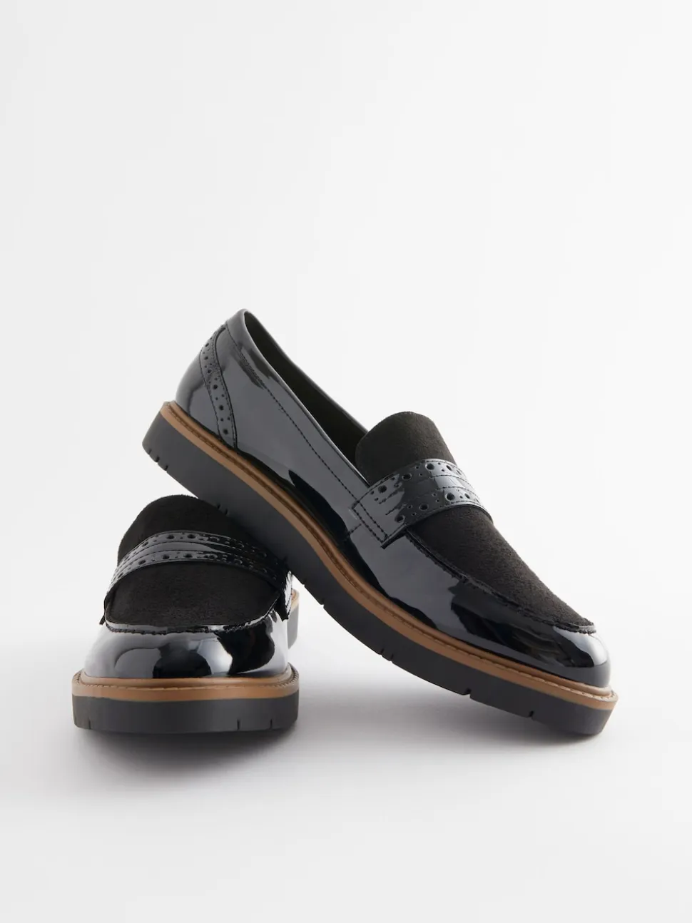 Black Forever Comfort® Brogue Loafers