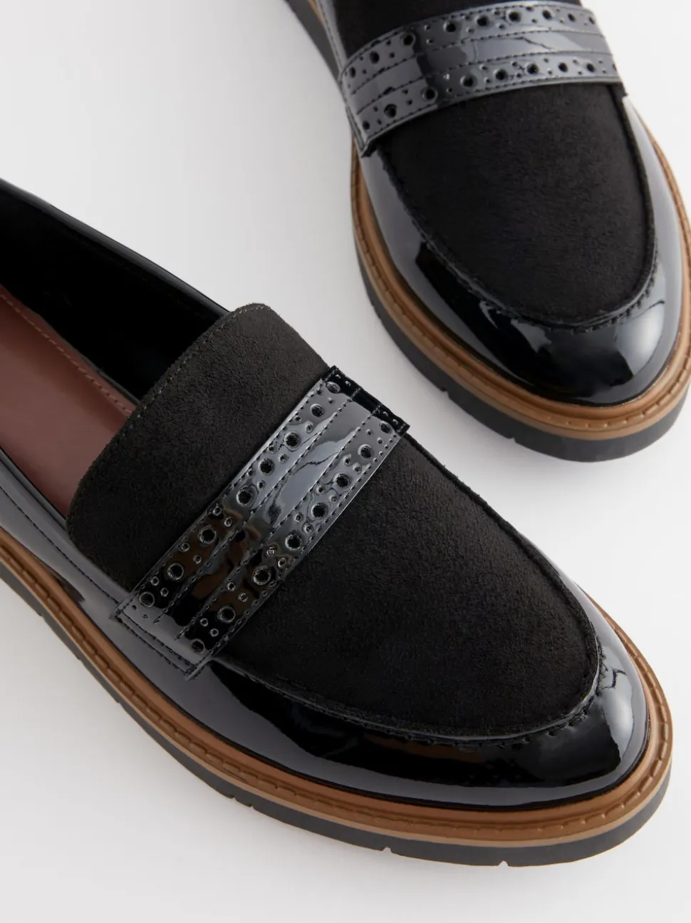 Black Forever Comfort® Brogue Loafers