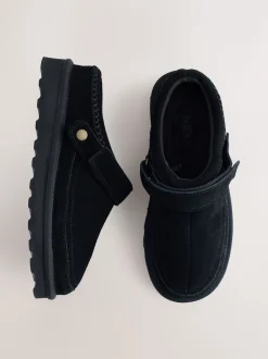Black Forever Comfort® Chunky Sole Footbed Clogs