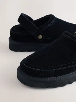 Black Forever Comfort® Chunky Sole Footbed Clogs