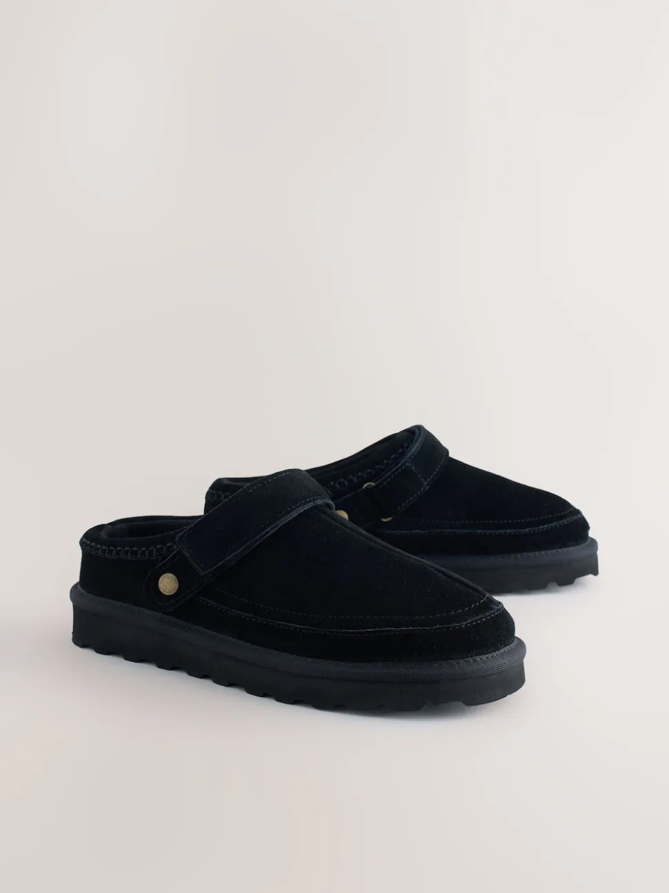 Black Forever Comfort® Chunky Sole Footbed Clogs