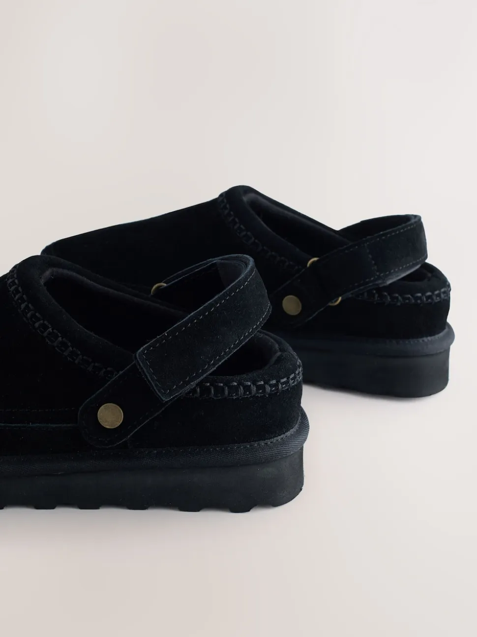 Black Forever Comfort® Chunky Sole Footbed Clogs