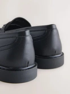 Black Forever Comfort Tassel Round Toe Loafers