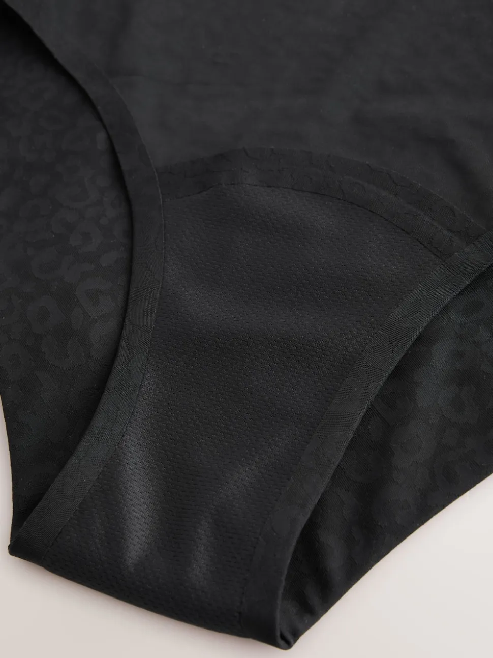 Black Full Brief Anti Leak Knickers 2 Pack