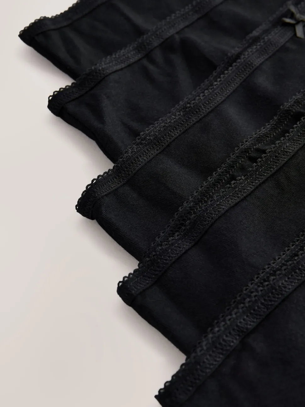 Black Full Brief Cotton Rich Knickers 5 Pack