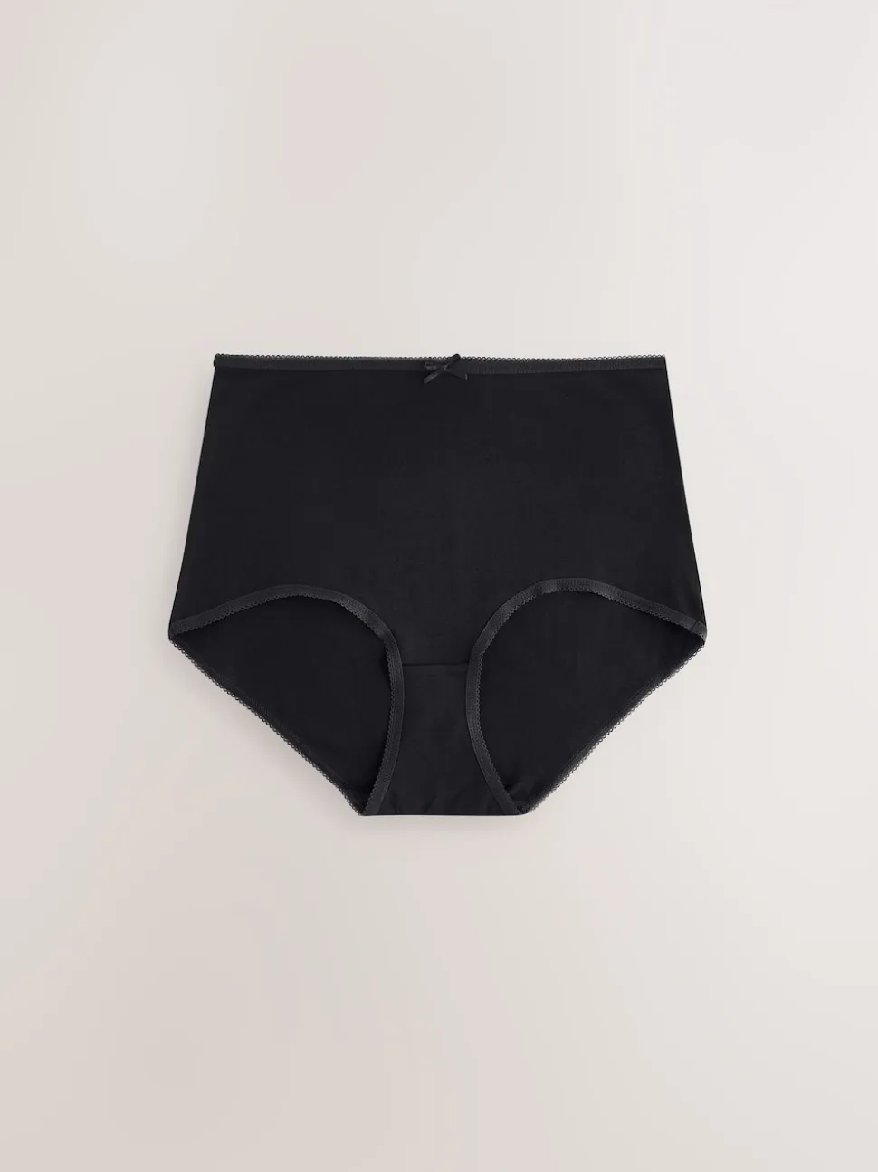 Black Full Brief Cotton Rich Knickers 7 Pack