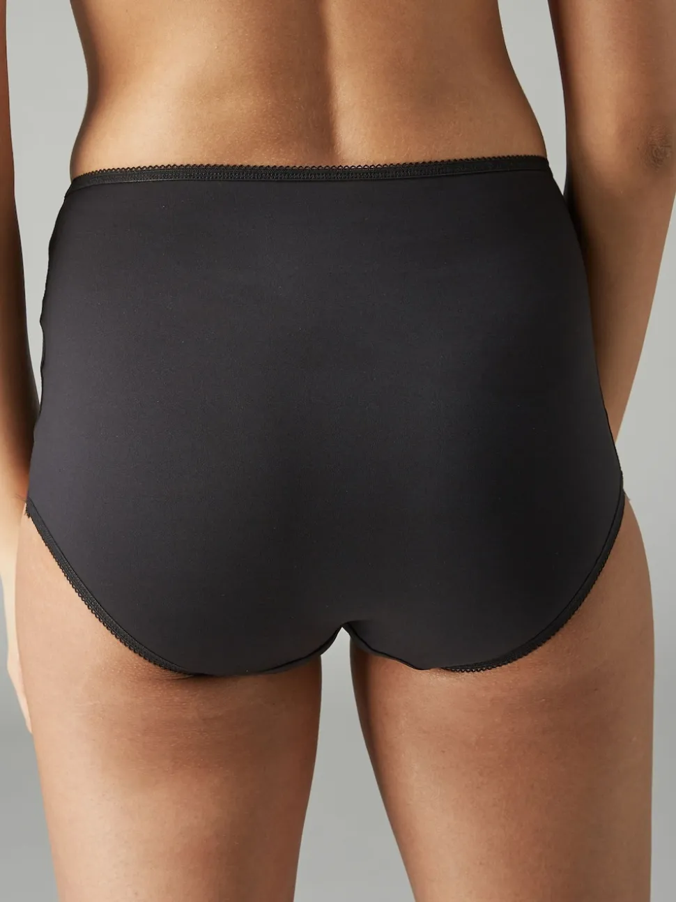 Black Full Brief Microfibre Knickers 7 Pack