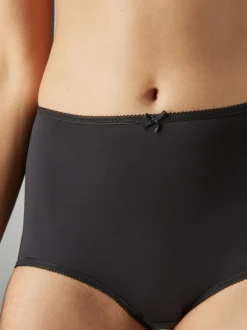 Black Full Brief Microfibre Knickers 7 Pack
