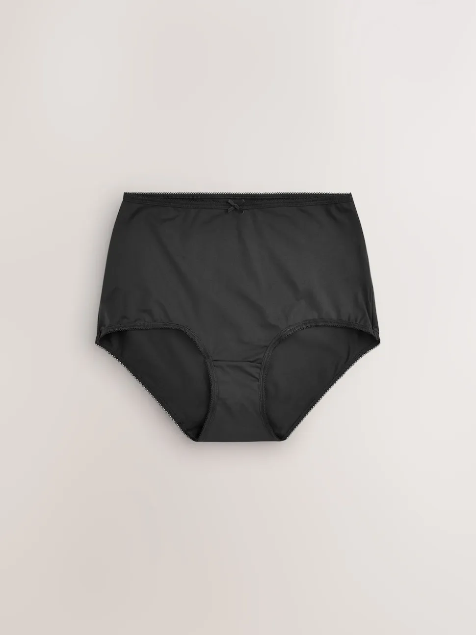 Black Full Brief Microfibre Knickers 7 Pack