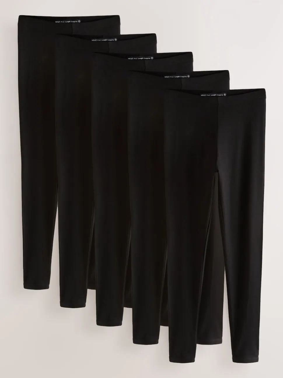 Black Full Length Leggings 5 Pack