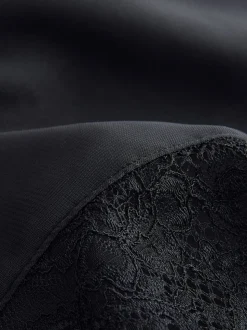 Black Glamour Lace Slip Dress