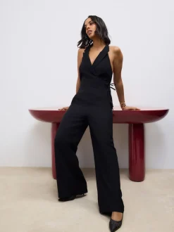 Black Halter Neck Jumpsuit