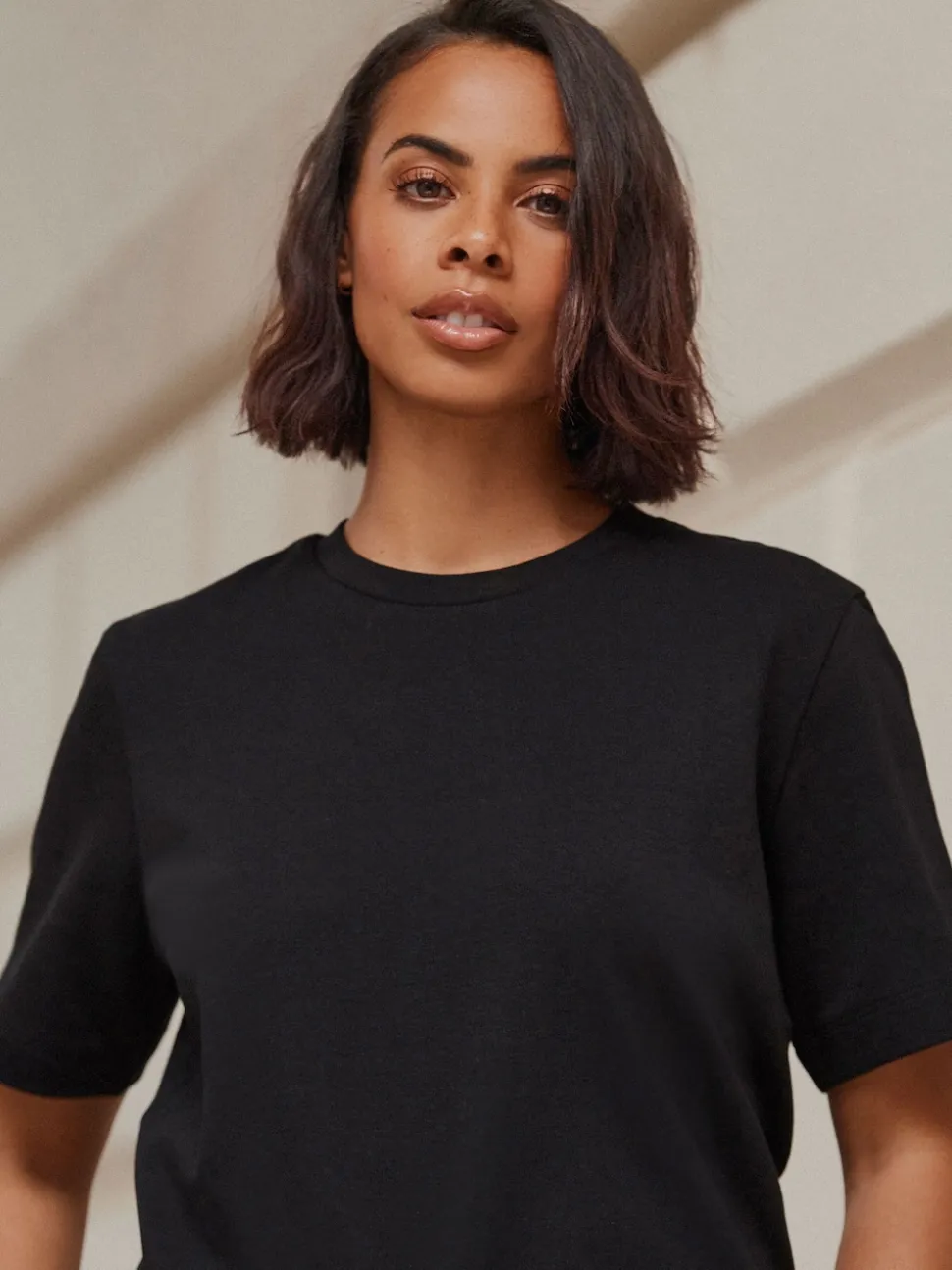 Black Heavyweight Short Sleeve Crew Neck T-Shirt