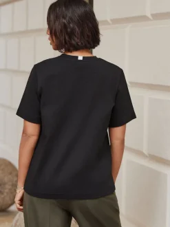 Black Heavyweight Short Sleeve Crew Neck T-Shirt