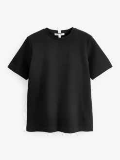 Black Heavyweight Short Sleeve Crew Neck T-Shirt