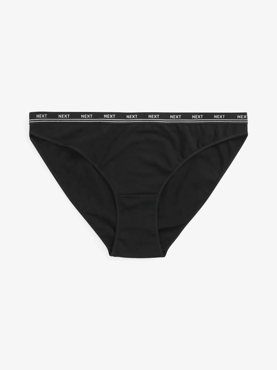 Black High Leg Cotton Logo Knickers 4 Pack